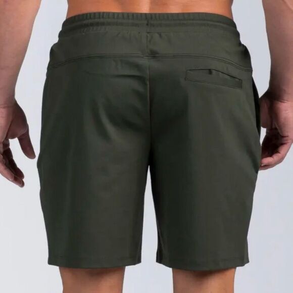 BYLT Men’s Jogger Shorts Size Large Dark Olive - Picture 2 of 8